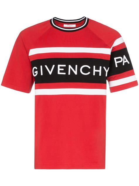 givenchy t shirt white and red|Givenchy t shirt price.